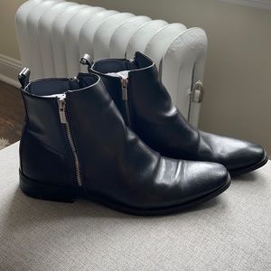Men Leather Calvin Klein Boots